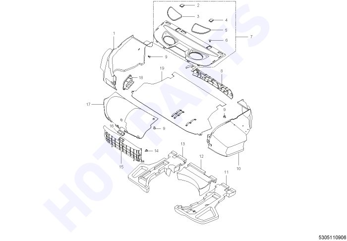 Обивка багажника