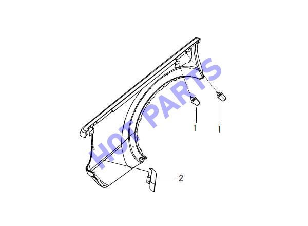 FUEL TANK COVER DAMPING RUBBER PLUG